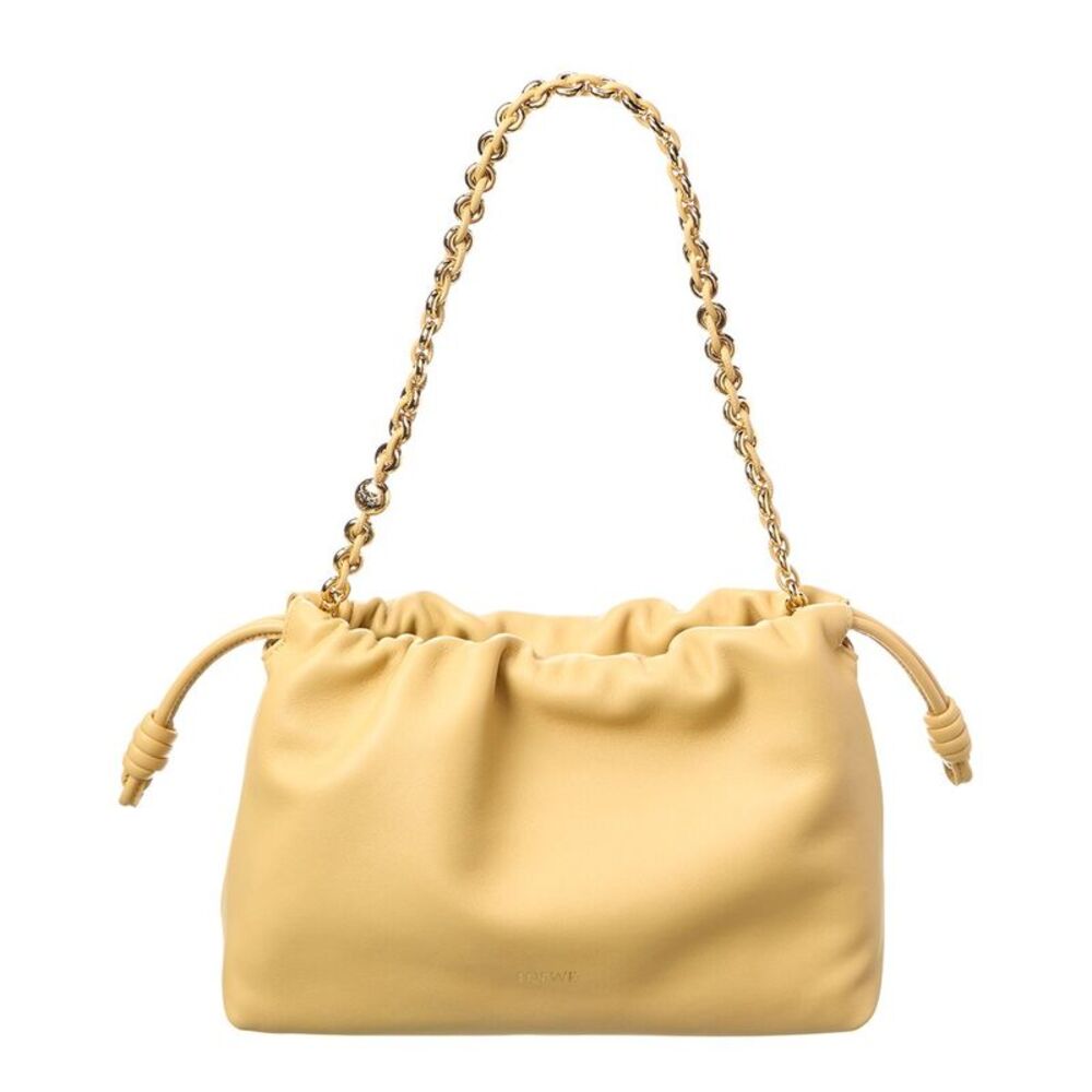 Loewe Flamenco Medium Leather Clutch, Yellow - Picture 2 of 4